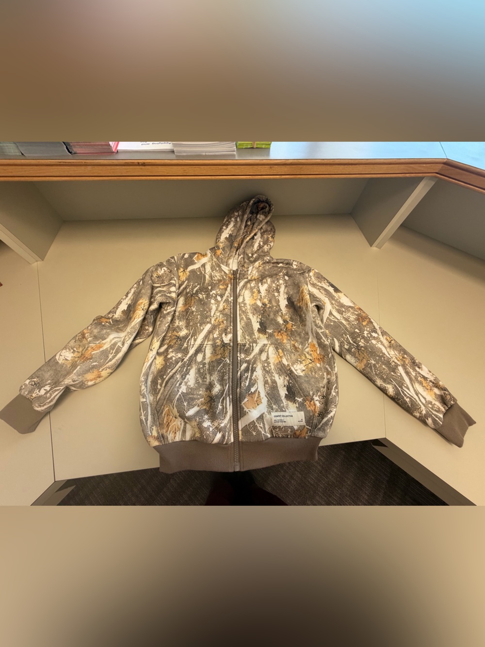 Comfrt Camo Zip Hoodie - Adirondack- S - Picture 6 of 7